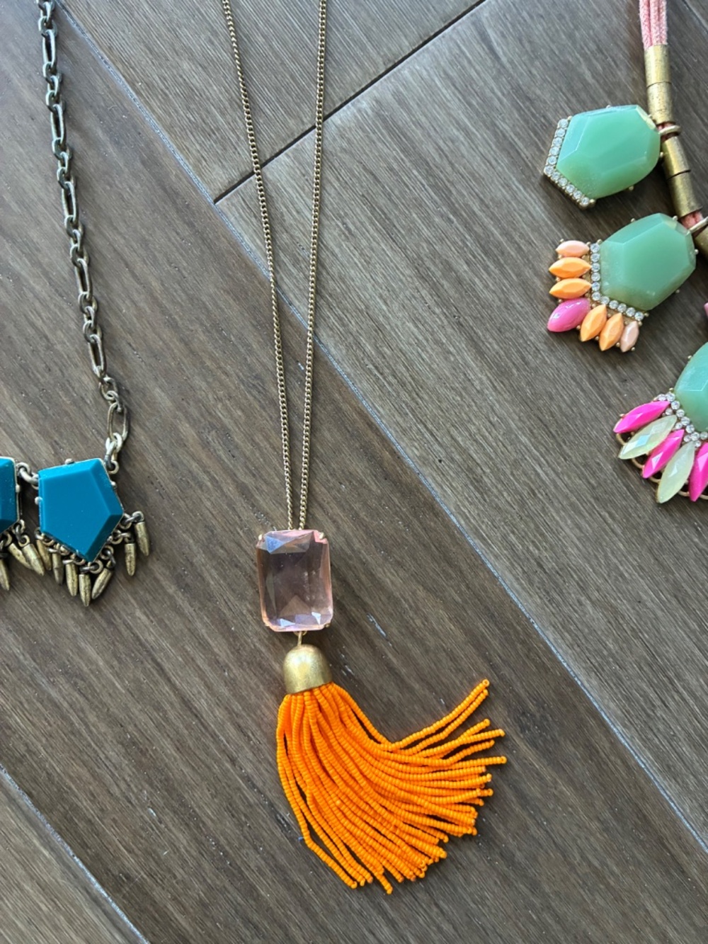 J. Crew statement necklace jewelry bundle of 3 necklaces - Picture 4 of 10